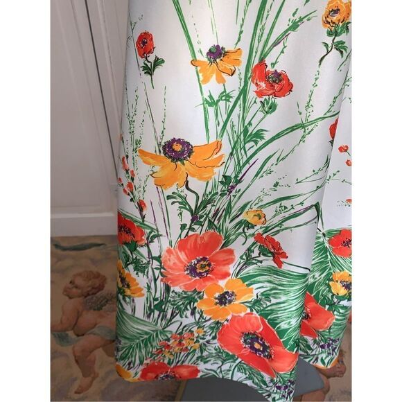 Vintage Floral Pullover Dress Robe LOUNGEES Nightgown - Picture 15 of 16